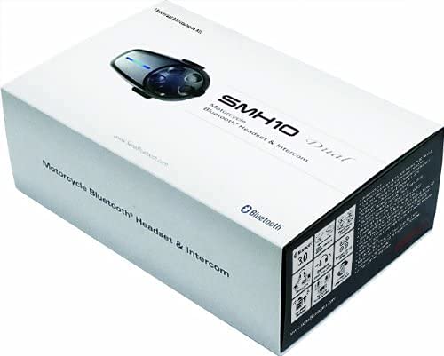 Sena SMH10D-11 intercom range setup showing group ride communication capability up to 900 m