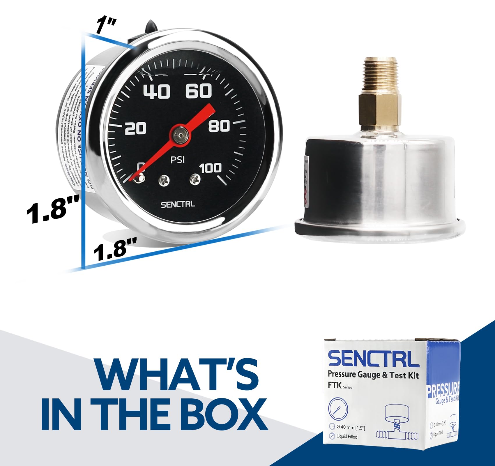 SENCTRL back mount design with 1/8 in NPT for easy EFI installation