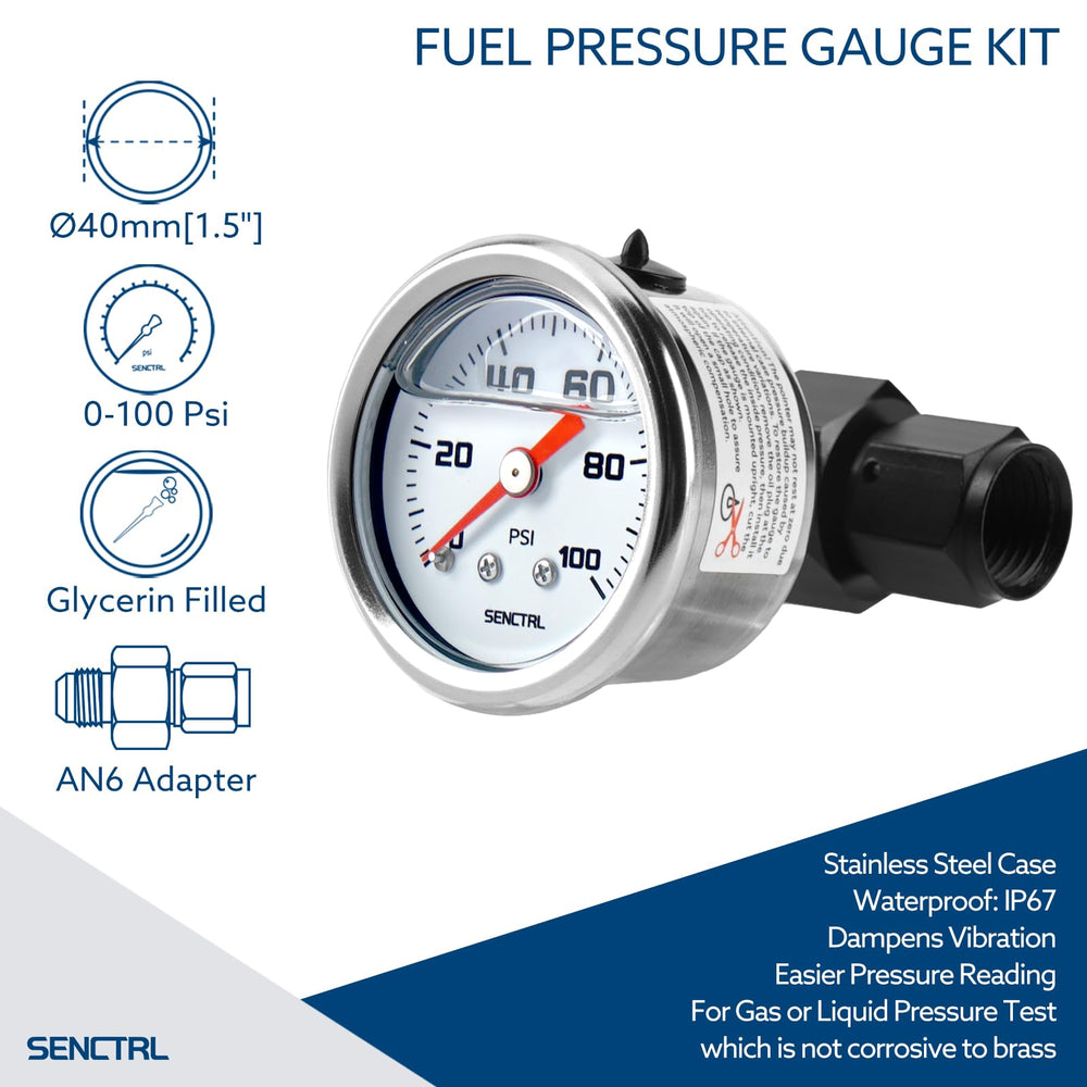 SenCTRL glycerin-filled gauge dampens flutter and reduces vibration