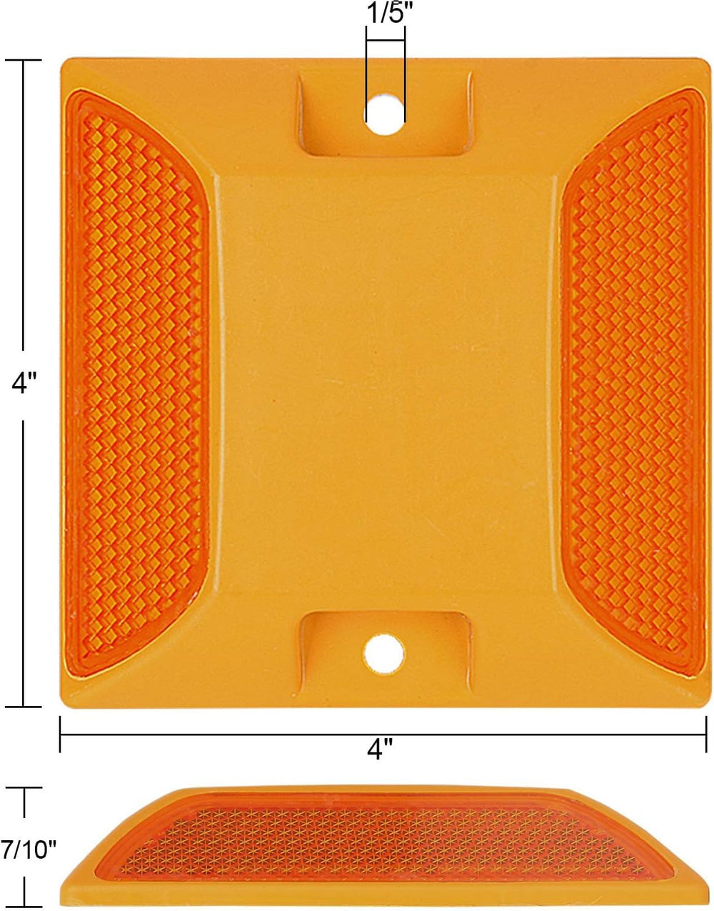 SENENQU road reflectors yellow 4x4 mark lanes at night for safer roads