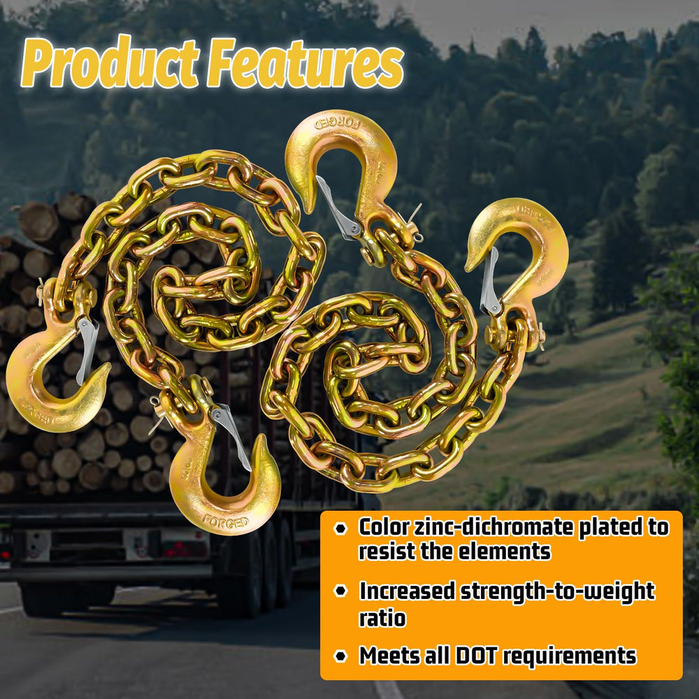SENKEYFE chains show 7100 lbs WLL capacity and robust build.