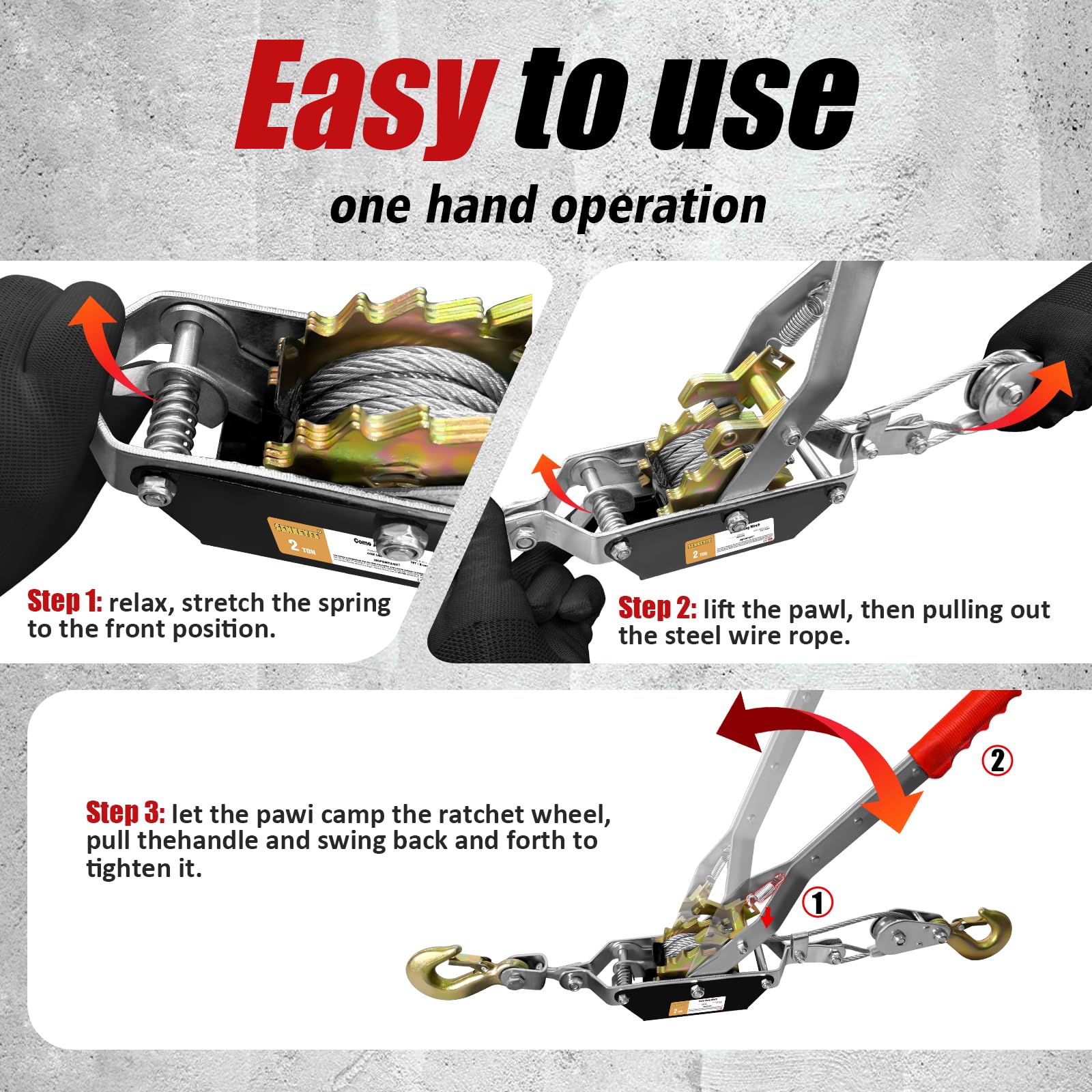 SENKEYFE versatile use for motor lifting and machinery setup