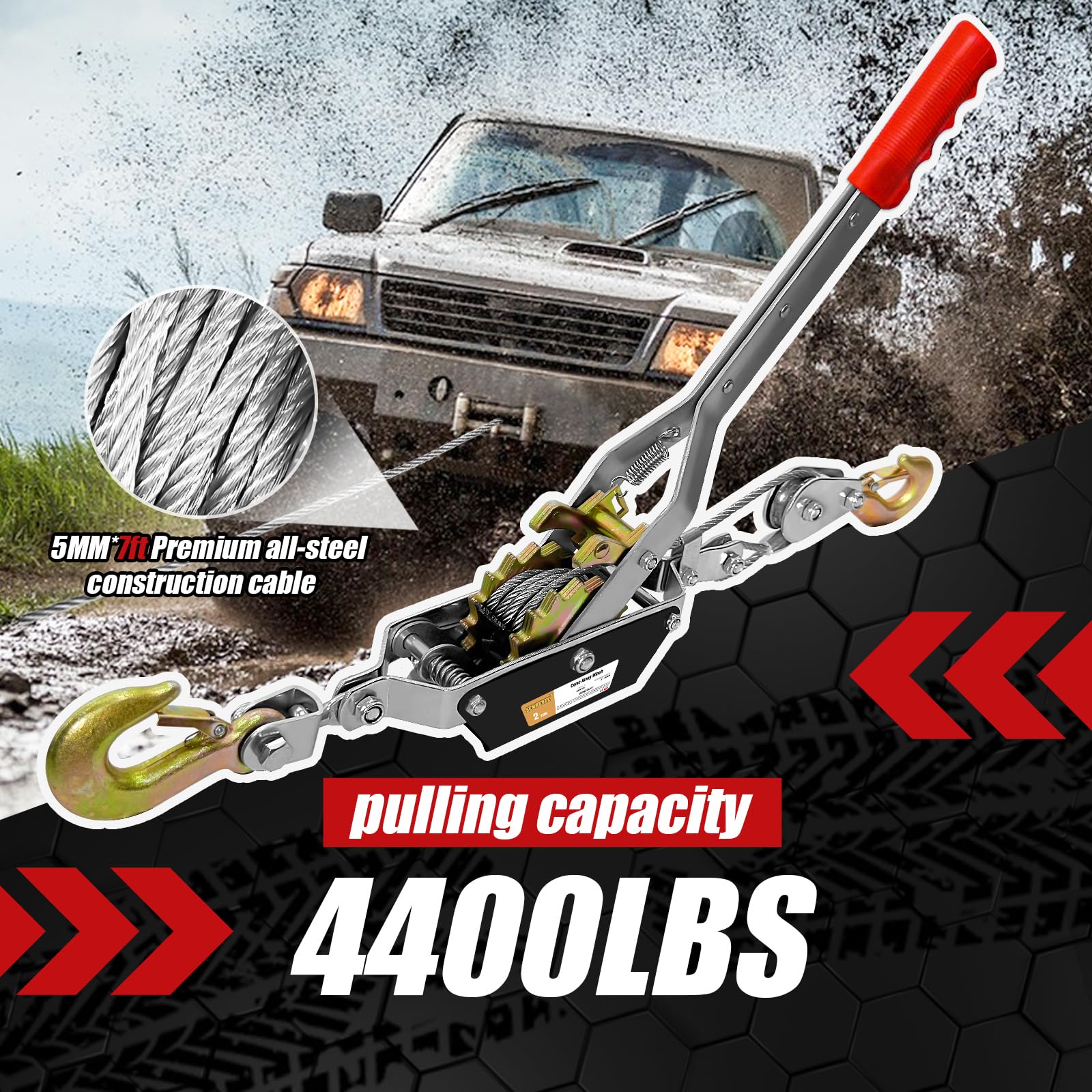 SENKEYFE ratchet system delivering up to 4400 lbs capacity
