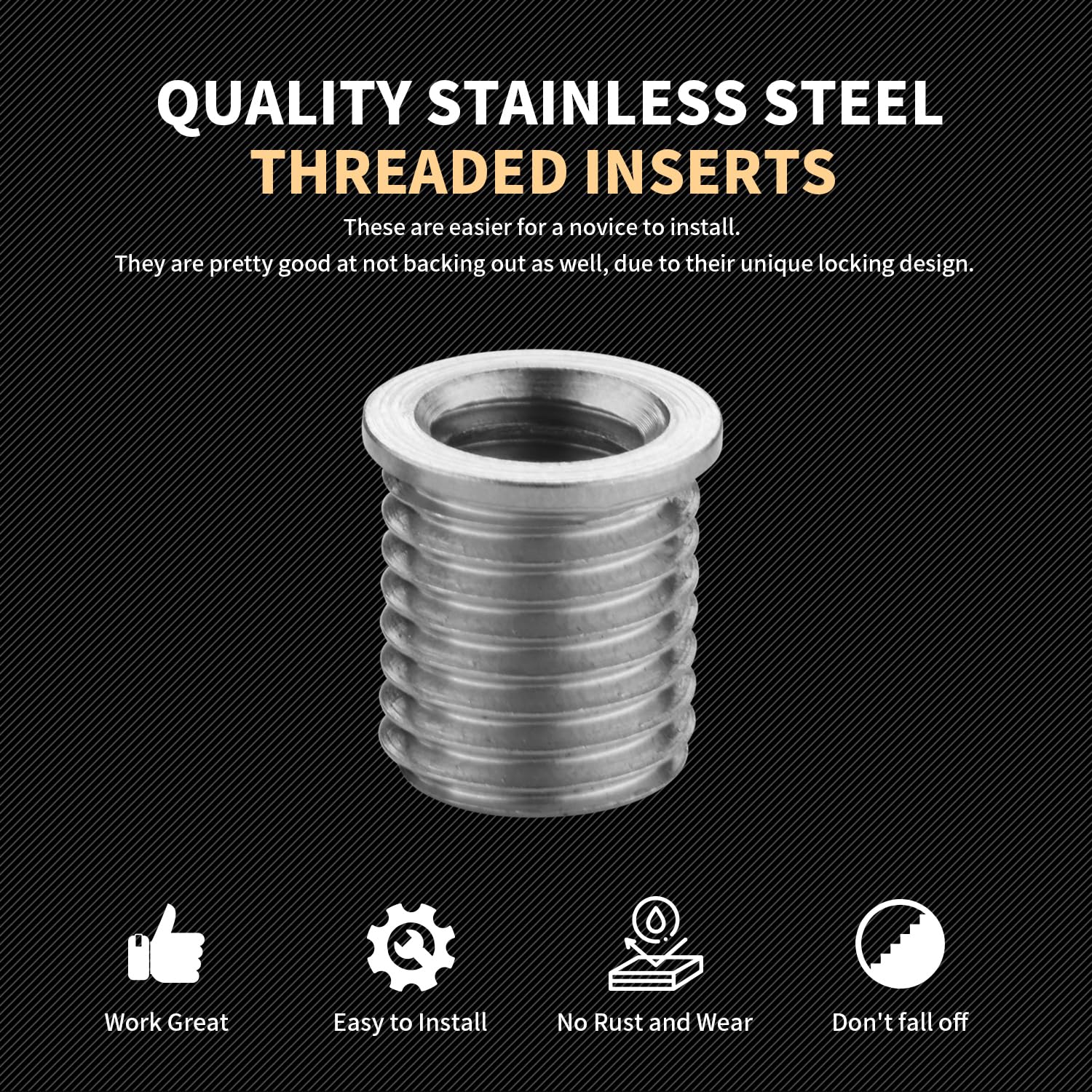 SENNMONN solid steel insert image highlighting durability