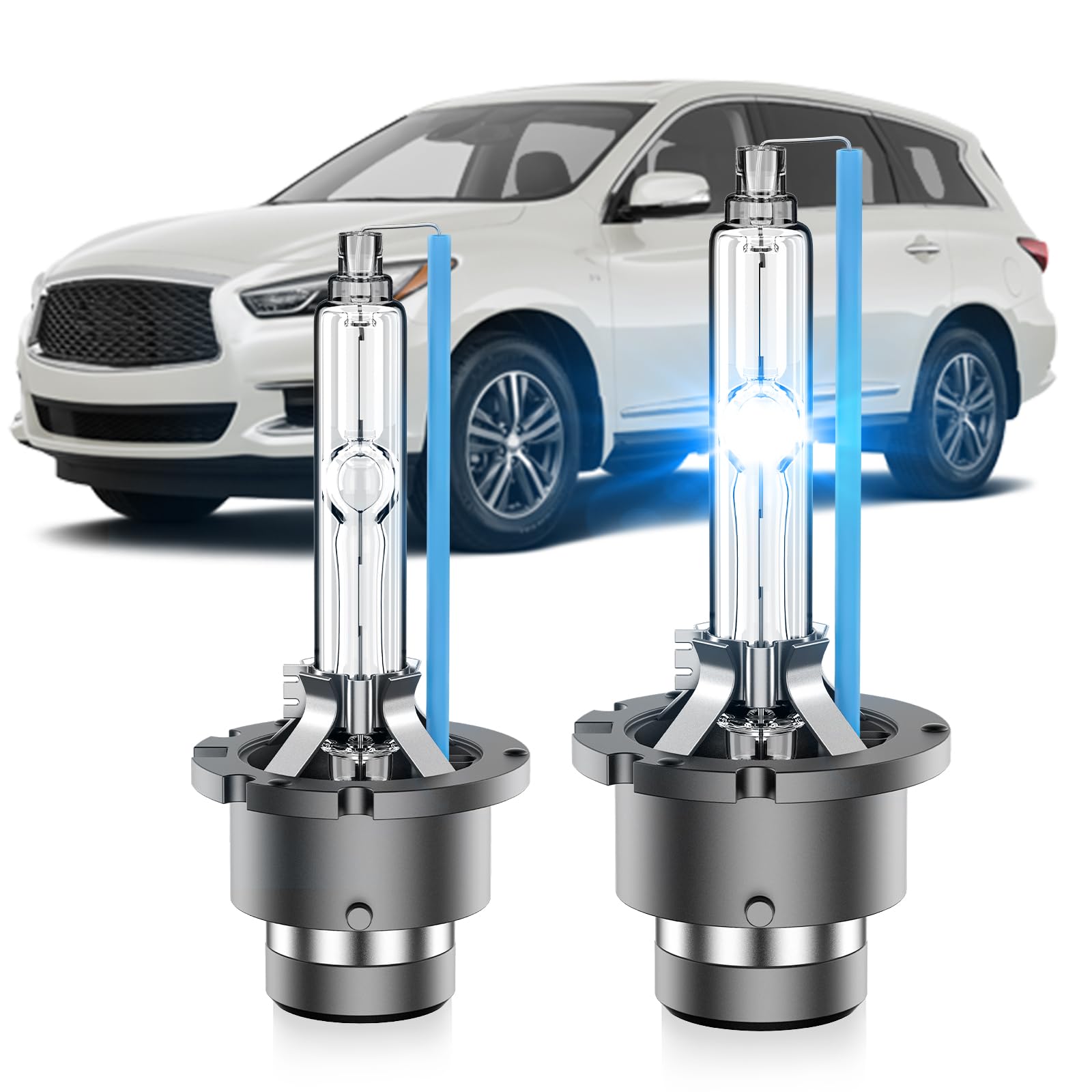 SENROBO D2S HID bulbs packaging for Infiniti compatibility and brighter driving