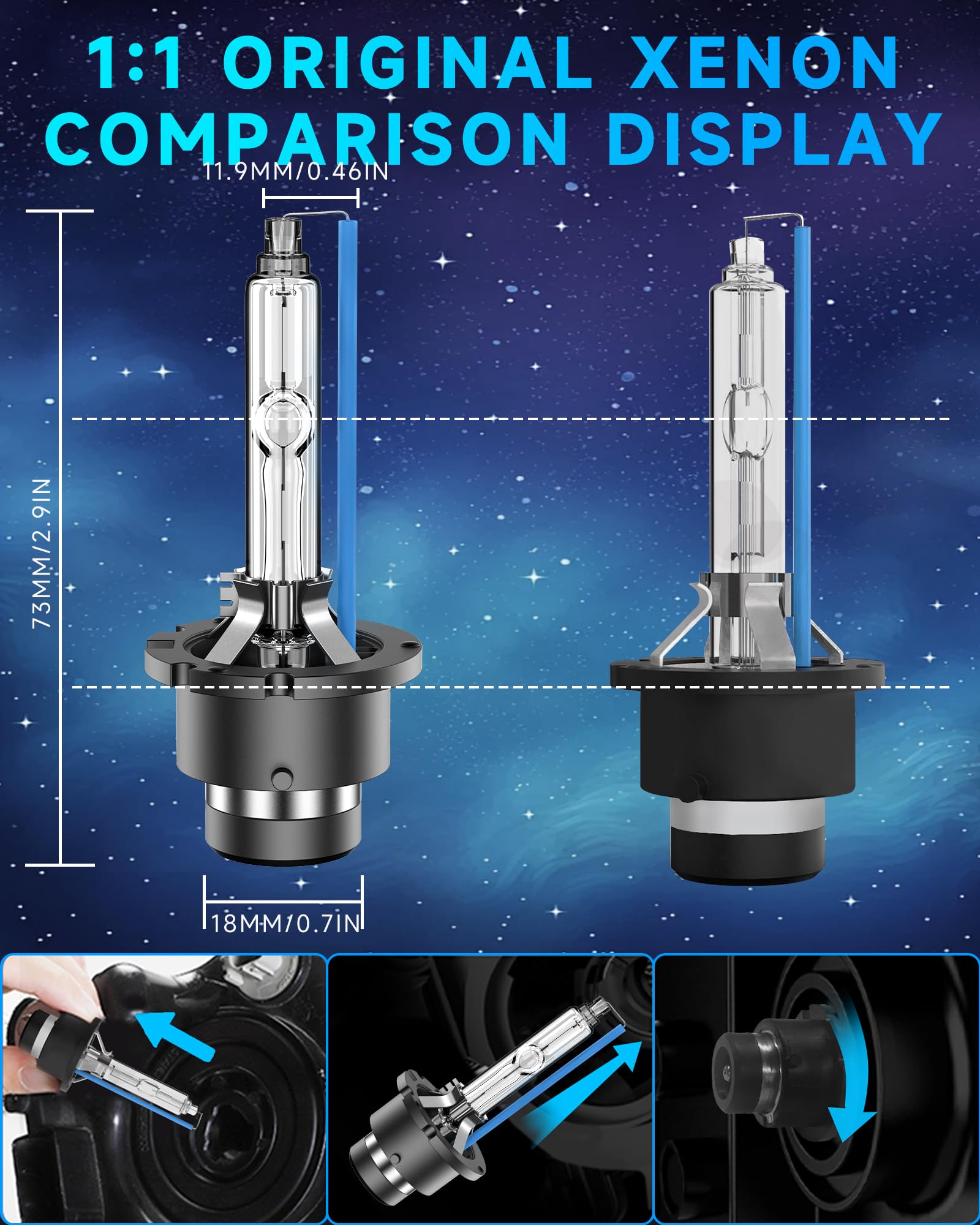 SENROBO canbus-ready D4S bulbs with decoding for Lexus systems.