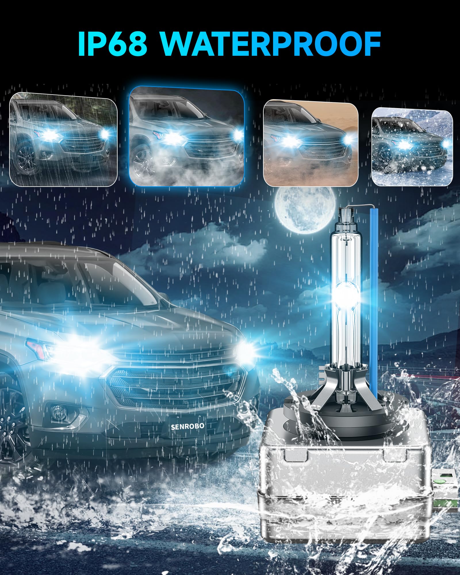 SENROBO long-life HID bulbs deliver up to 3500 hours of use