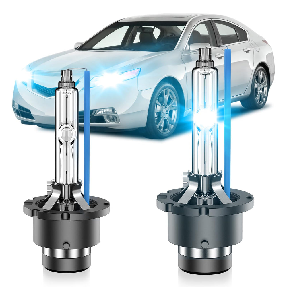 Senrobo 8000K D2S bulbs packaging for Acura TL TSX upgrade.