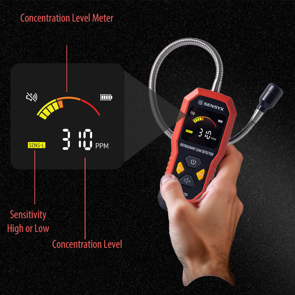 SENSYX SFD200 adjustable sensitivity for flexible leaks.