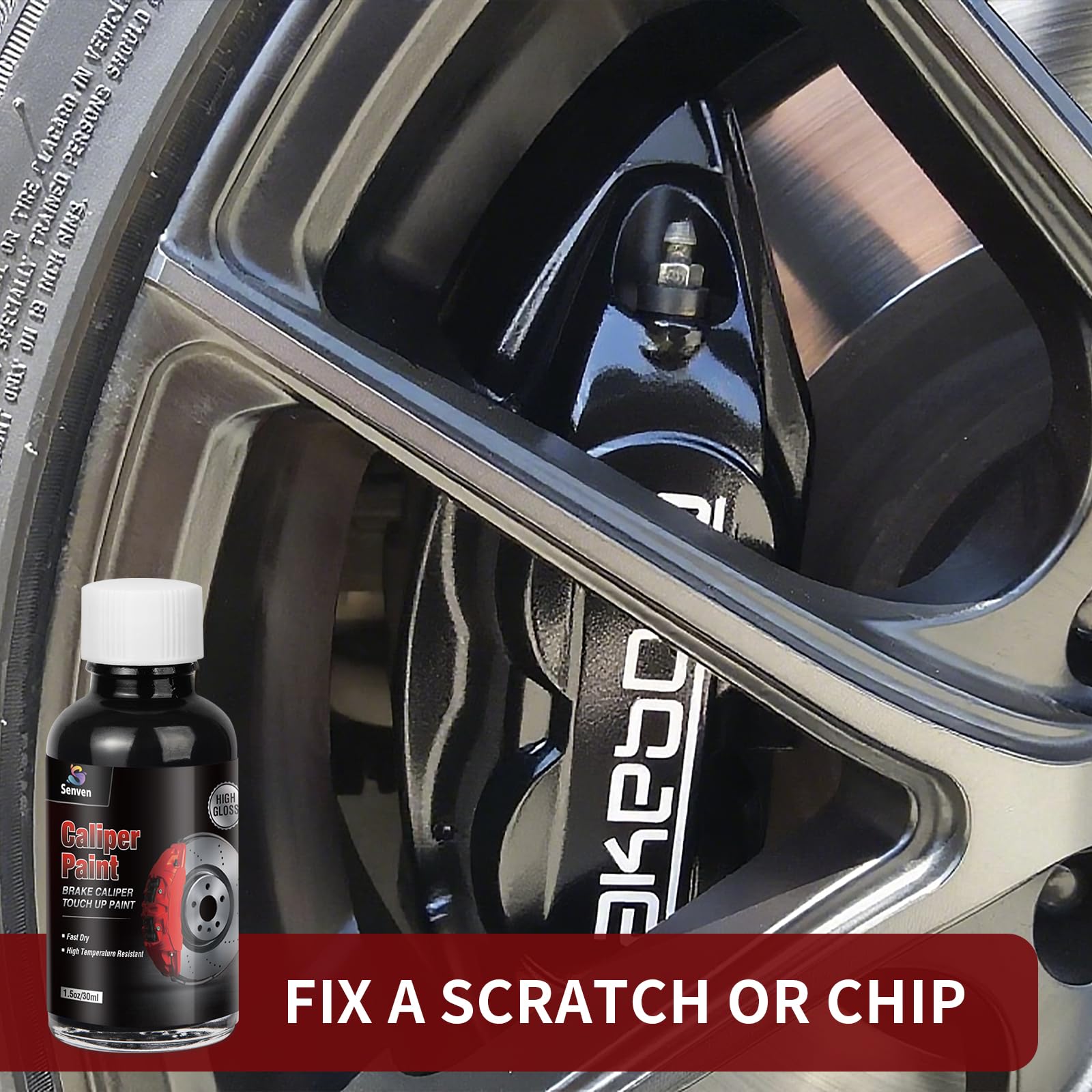 SENVEN epoxy formula yields glossy ceramic-like caliper finish