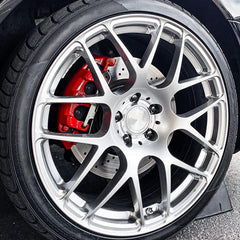 SENVEN red caliper paint brush application for smooth, even coating.