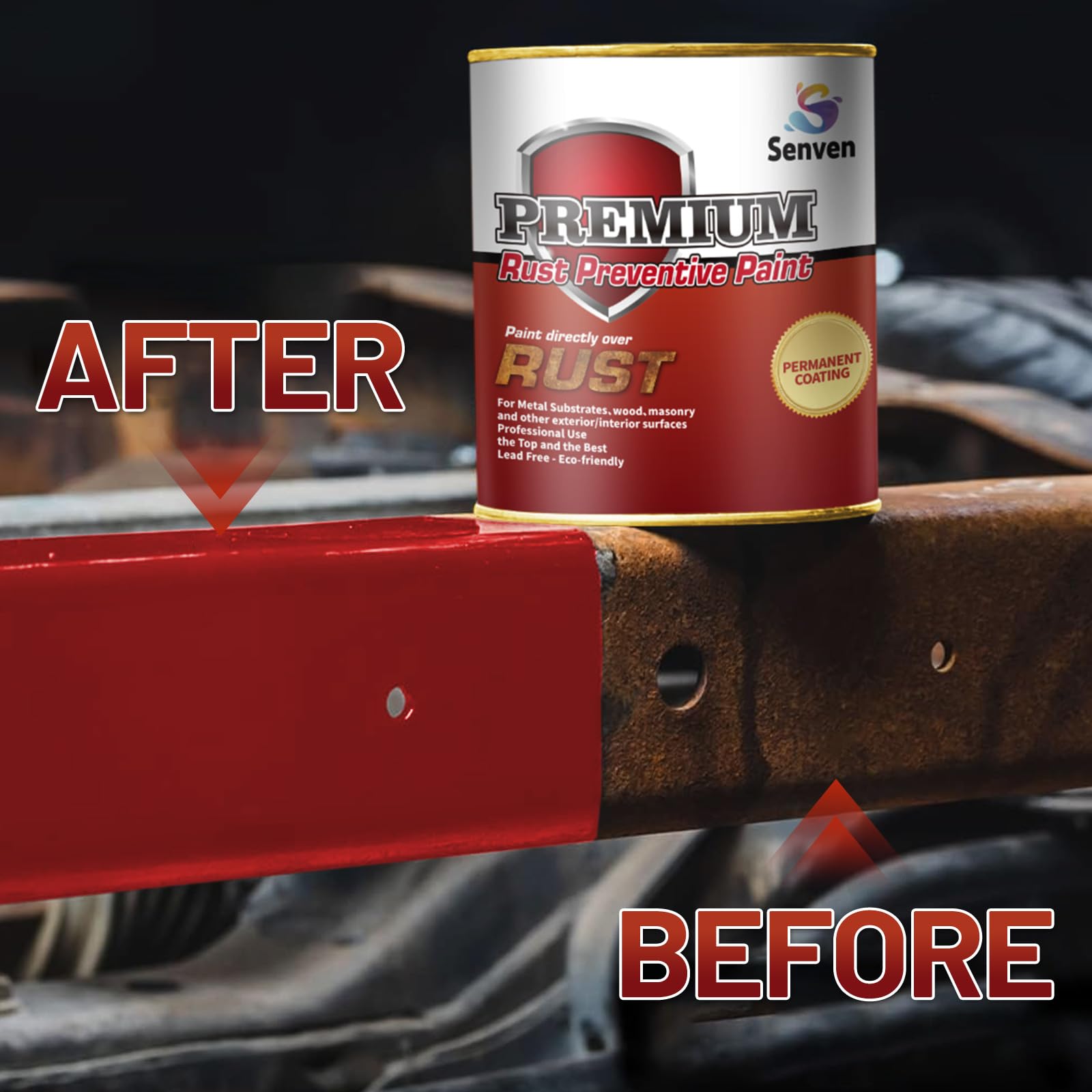 SENVEN Rust-Control UV-resistant coating protects against sun exposure