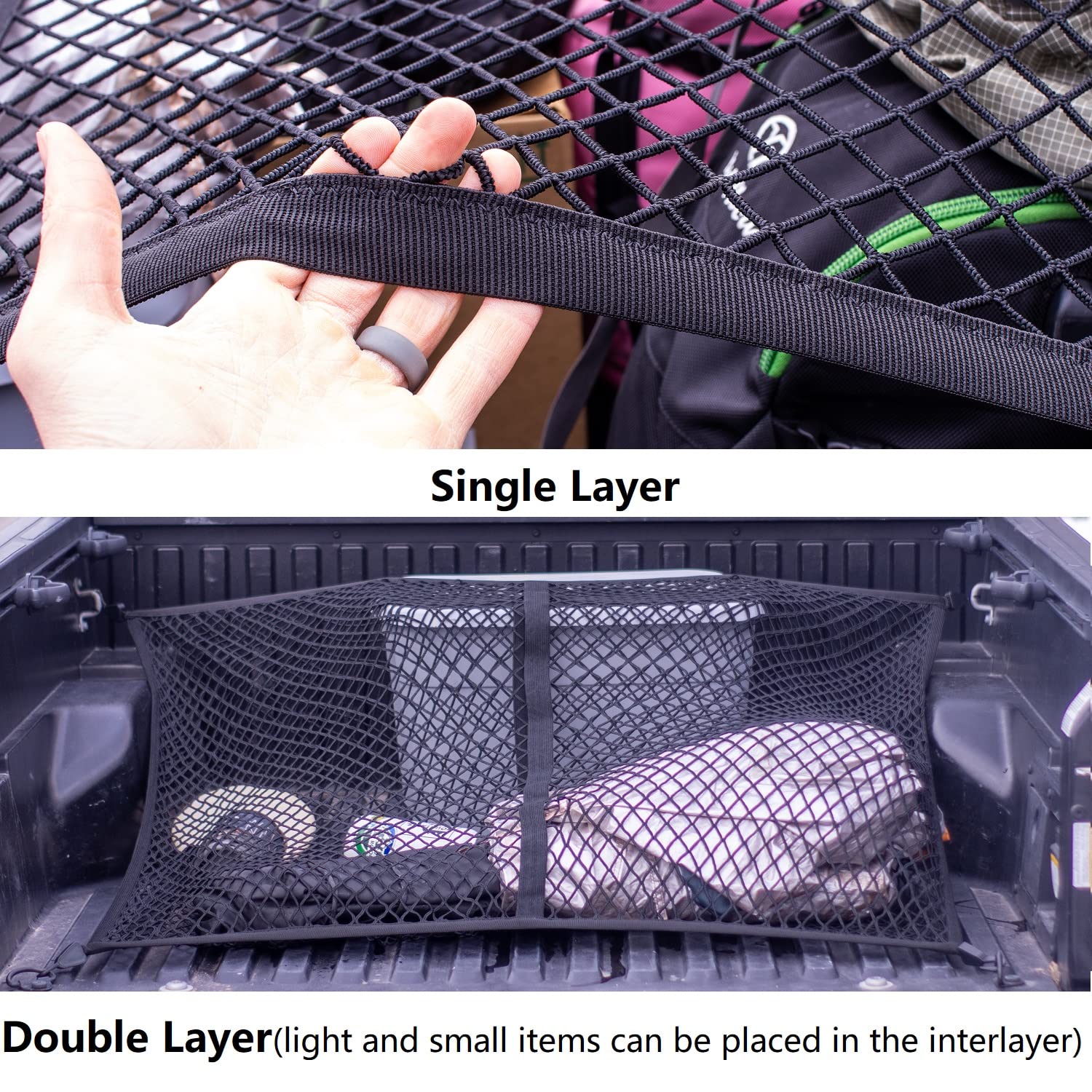 SENYAZON pool toys secured during transport with this versatile net.