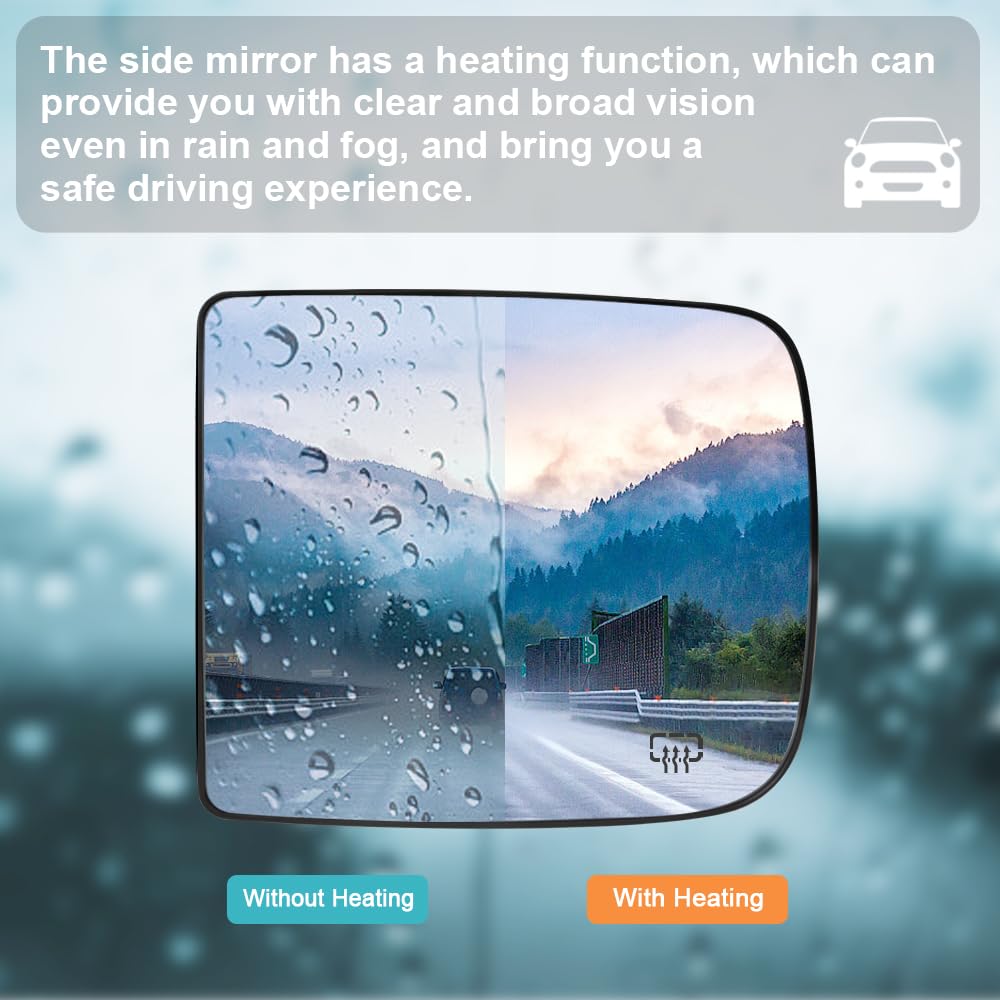 Senzeal Ram night driving visibility with heated tow mirror glass.