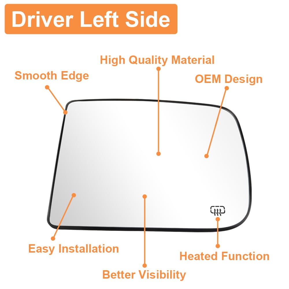 Senzeal left-side tow mirror installed on Dodge Ram improves field of view.