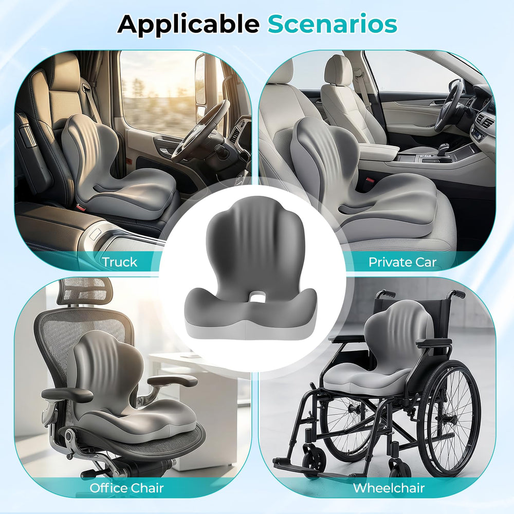 Serdyes ergonomic seat cushion enhances comfort on any seating surface.