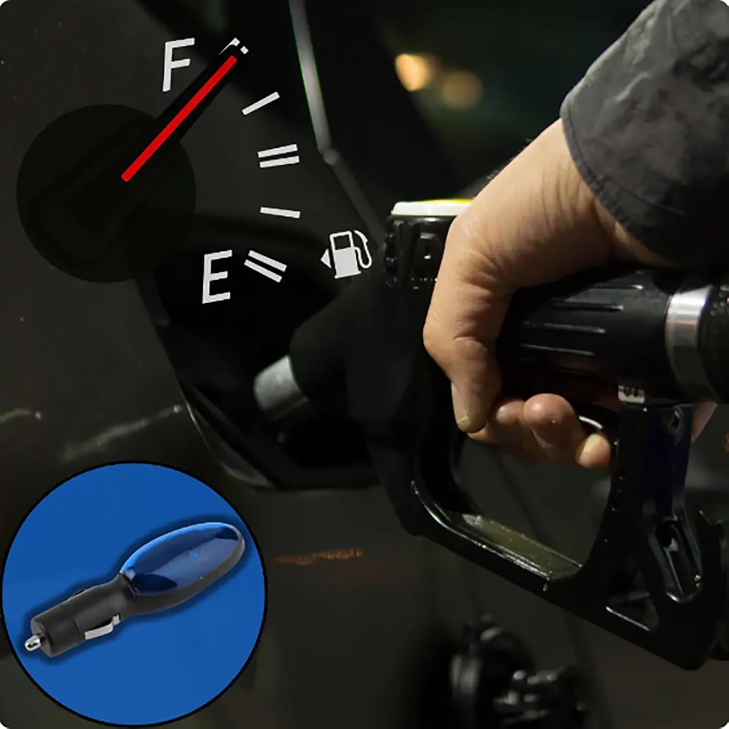 SereniMist FuelSync Gas Saver in-car use illustrating portable energy-saving accessory