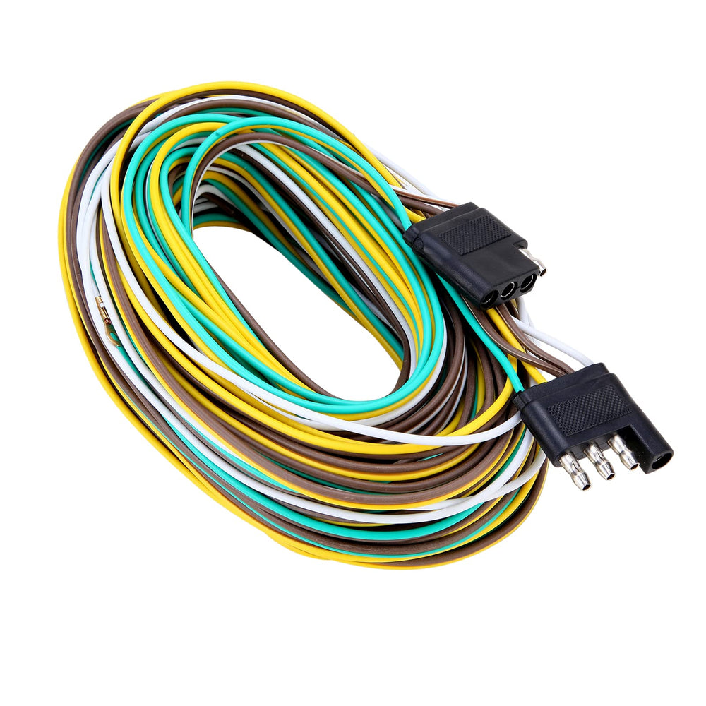 Serlainxin 50ft 4-pin 5-wire harness showing durable towing cable for boat trailers