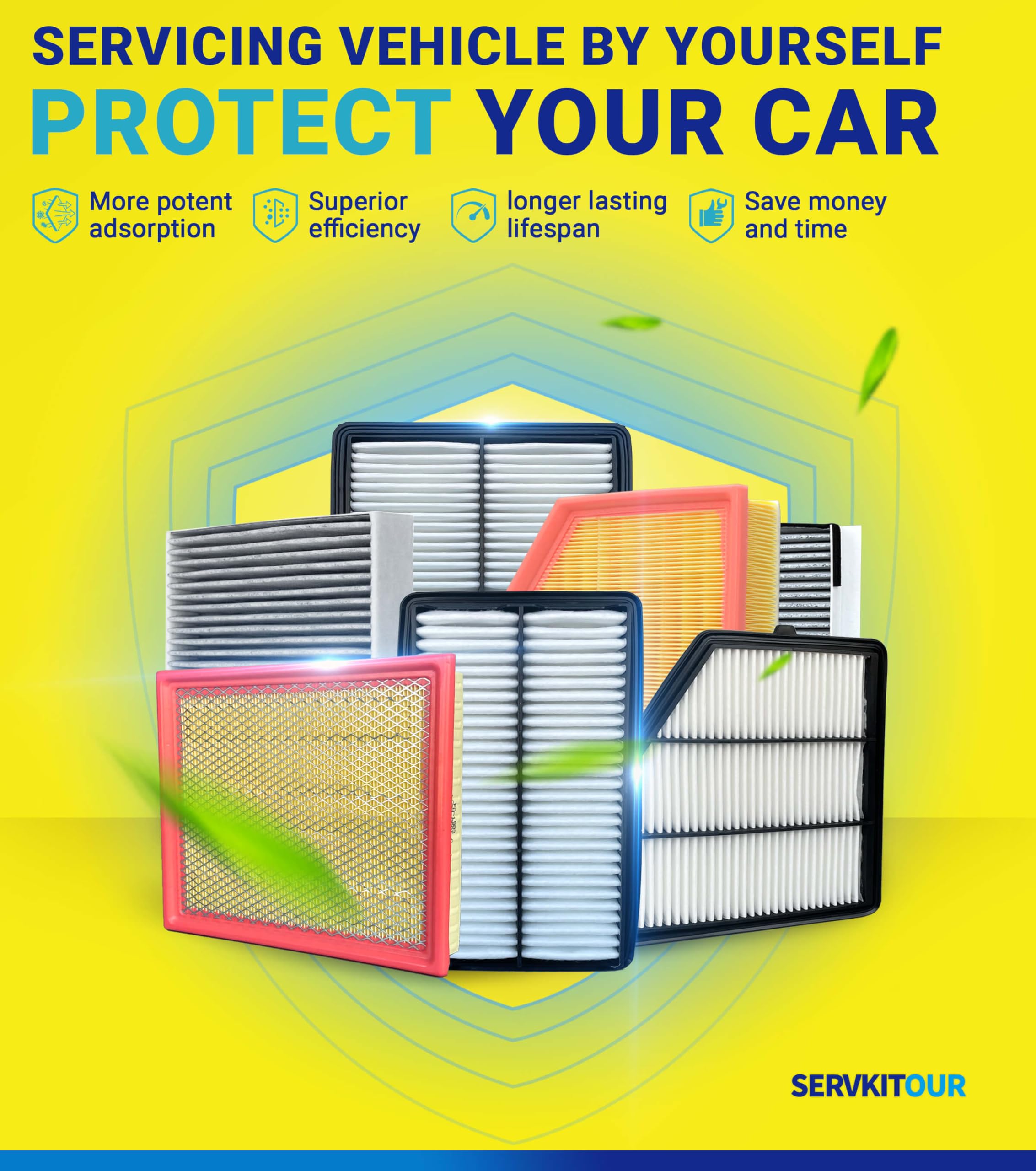 SERVKITOUR cabin air filter for Passport helps keep cabin fresh