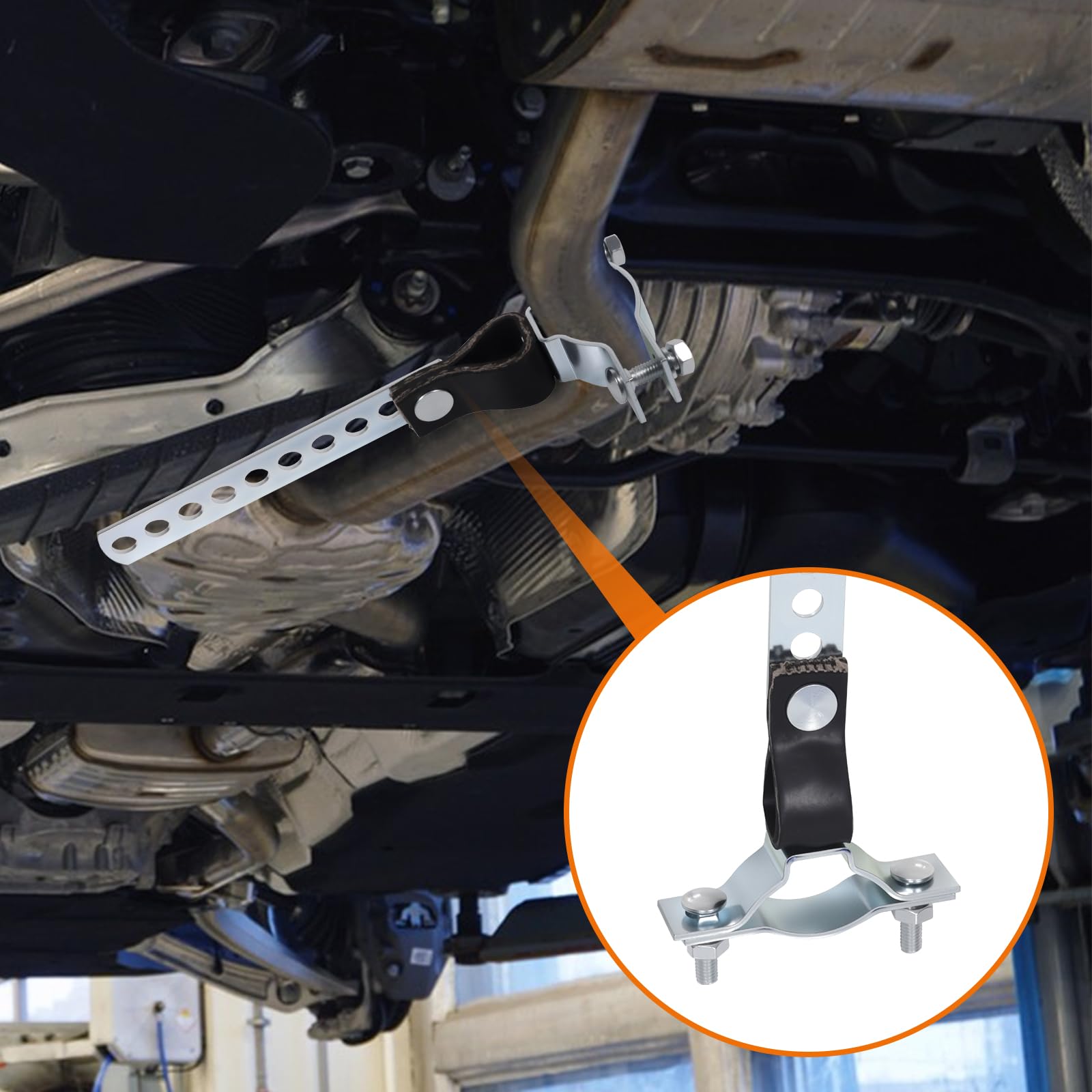 SeSicWe easy install bracket speeds mounting of exhaust hanger