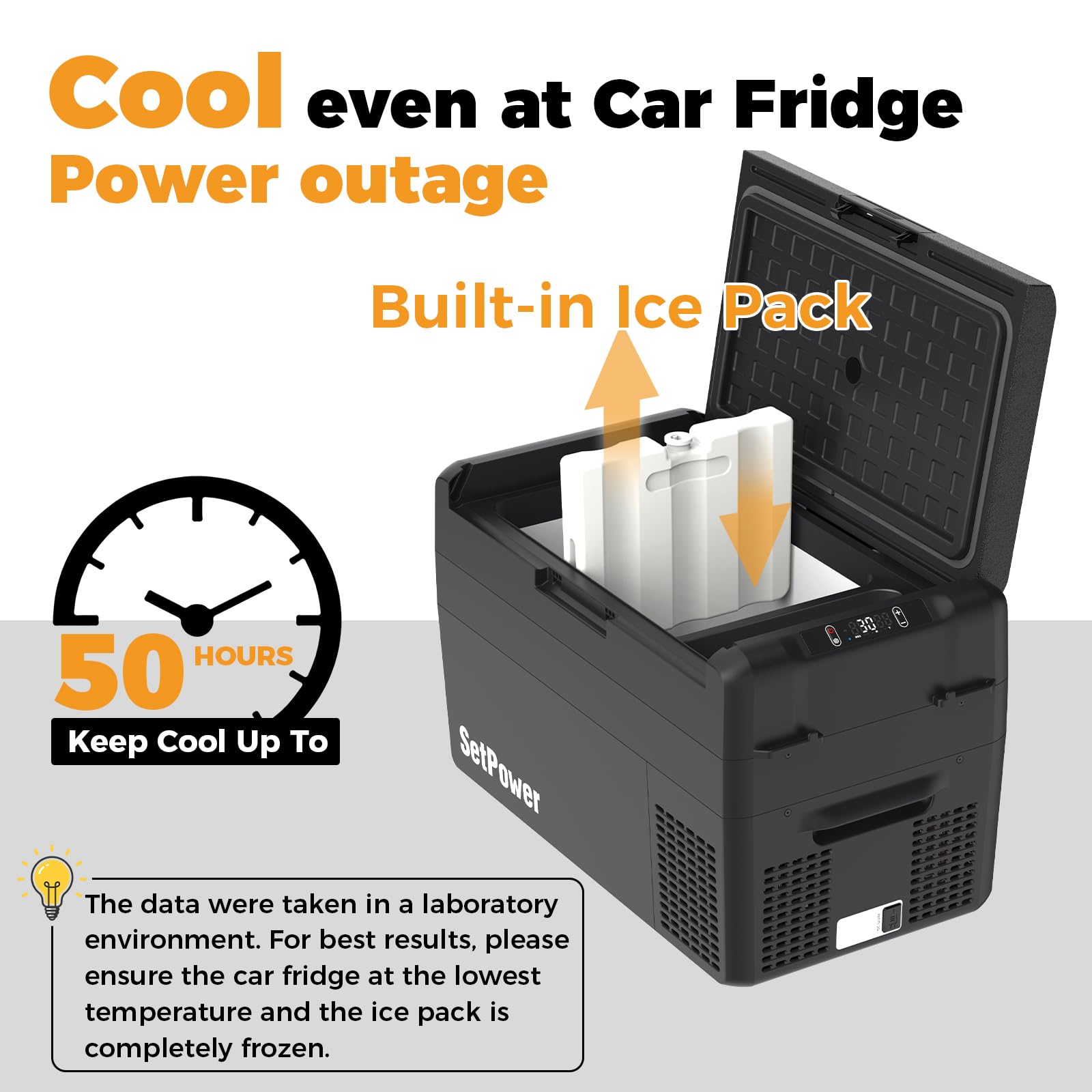 Setpower RF25 interior layout with organized shelves and divider space