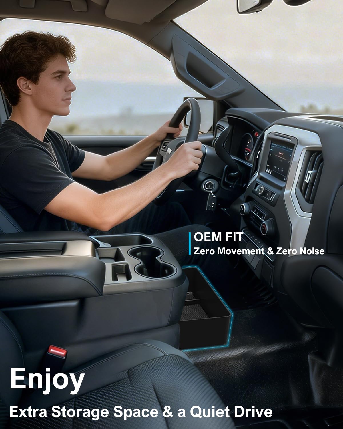 SEVEN SPARTA compatibility-focused-box fits 2019-2026 Silverado/Sierra models with split-bench seats.