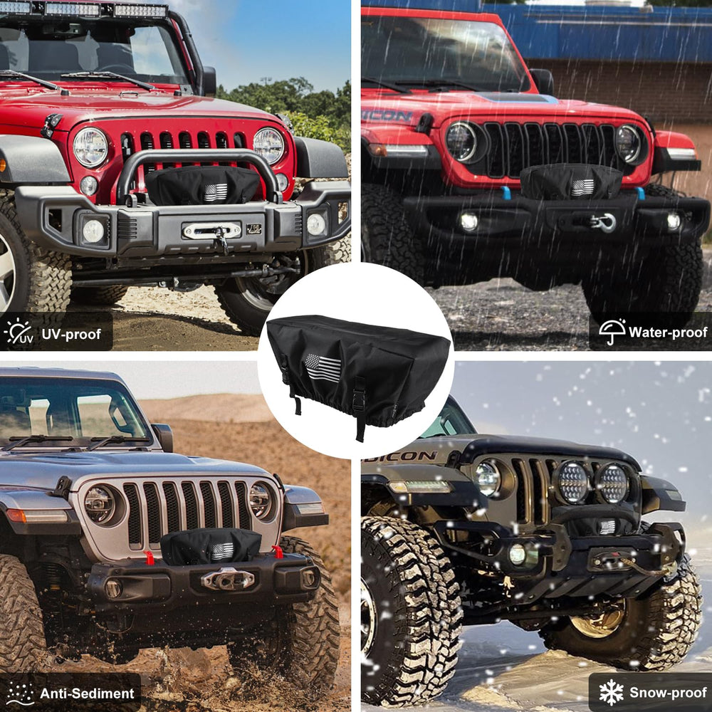 Seven Sparta keeps your winch dust-free and protected from debris.