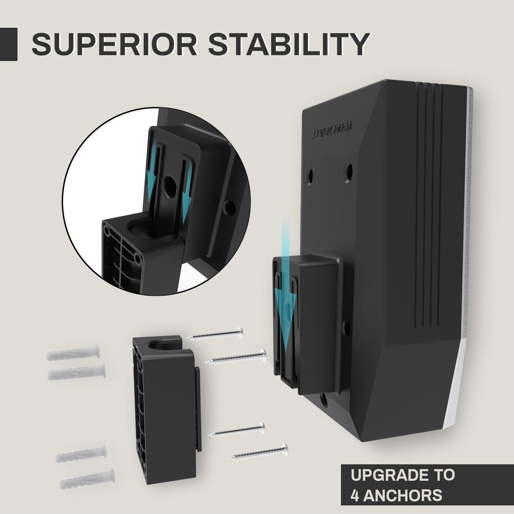 SEVEN SPARTA garage-ready cable organizer keeps cords tidy and within reach.