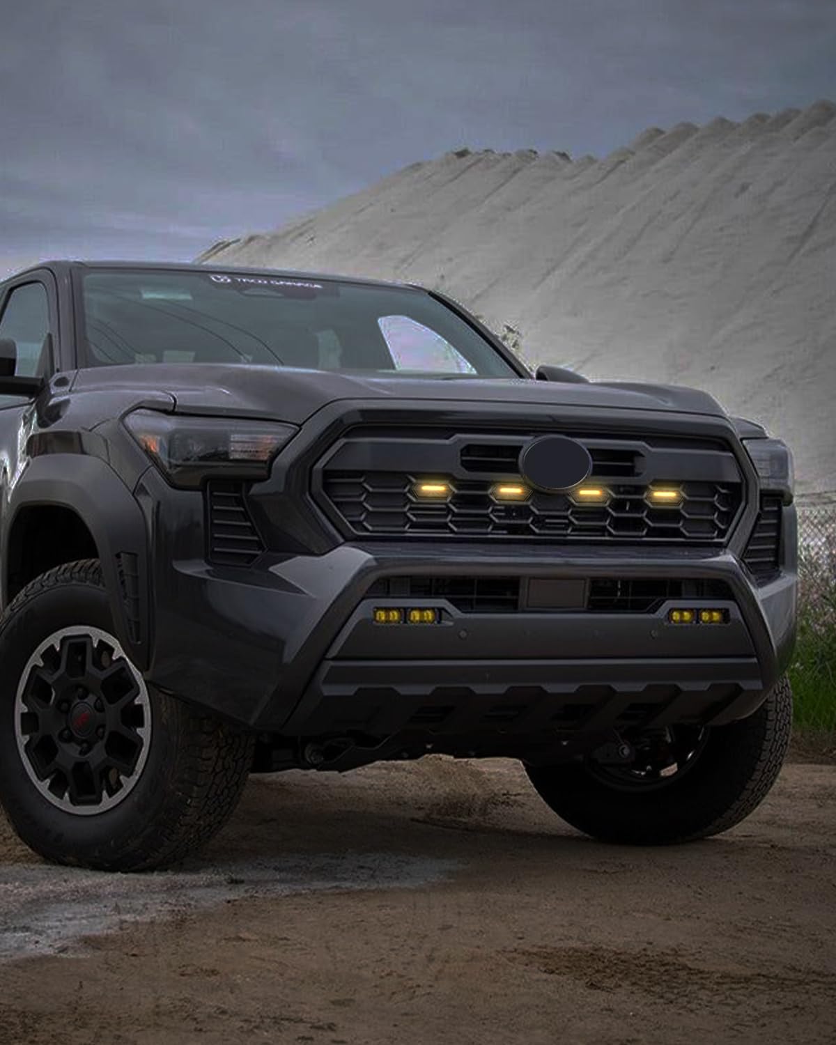 Seven Sparta waterproof seal visible on grill LED light for weather resistance.