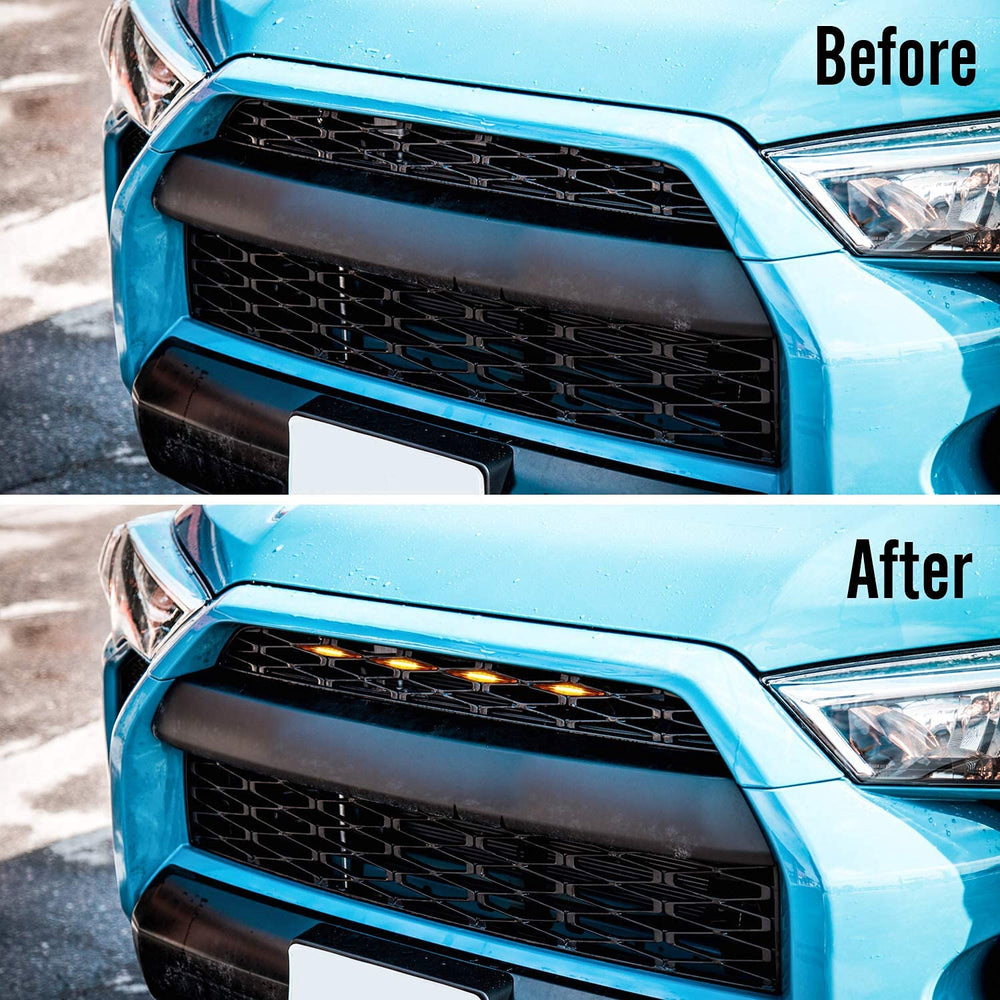 Seven Sparta grille light uses durable ABS plastic for weather resistance.
