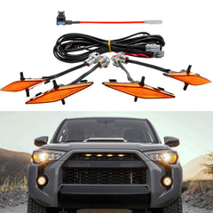 Seven Sparta grille lights illuminate the Toyota 4Runner front for enhanced visibility