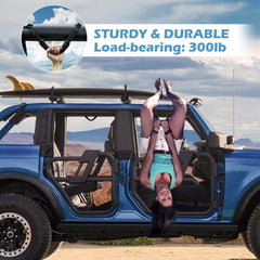 Seven Sparta roll-bar grab handle front-right enhances reach and stability.