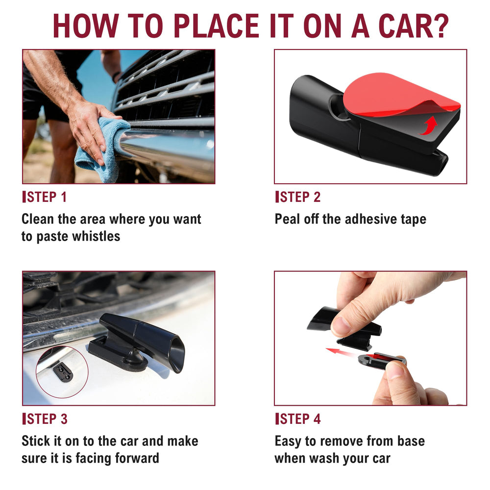 Waterproof adhesive tape securing the device during car washes.