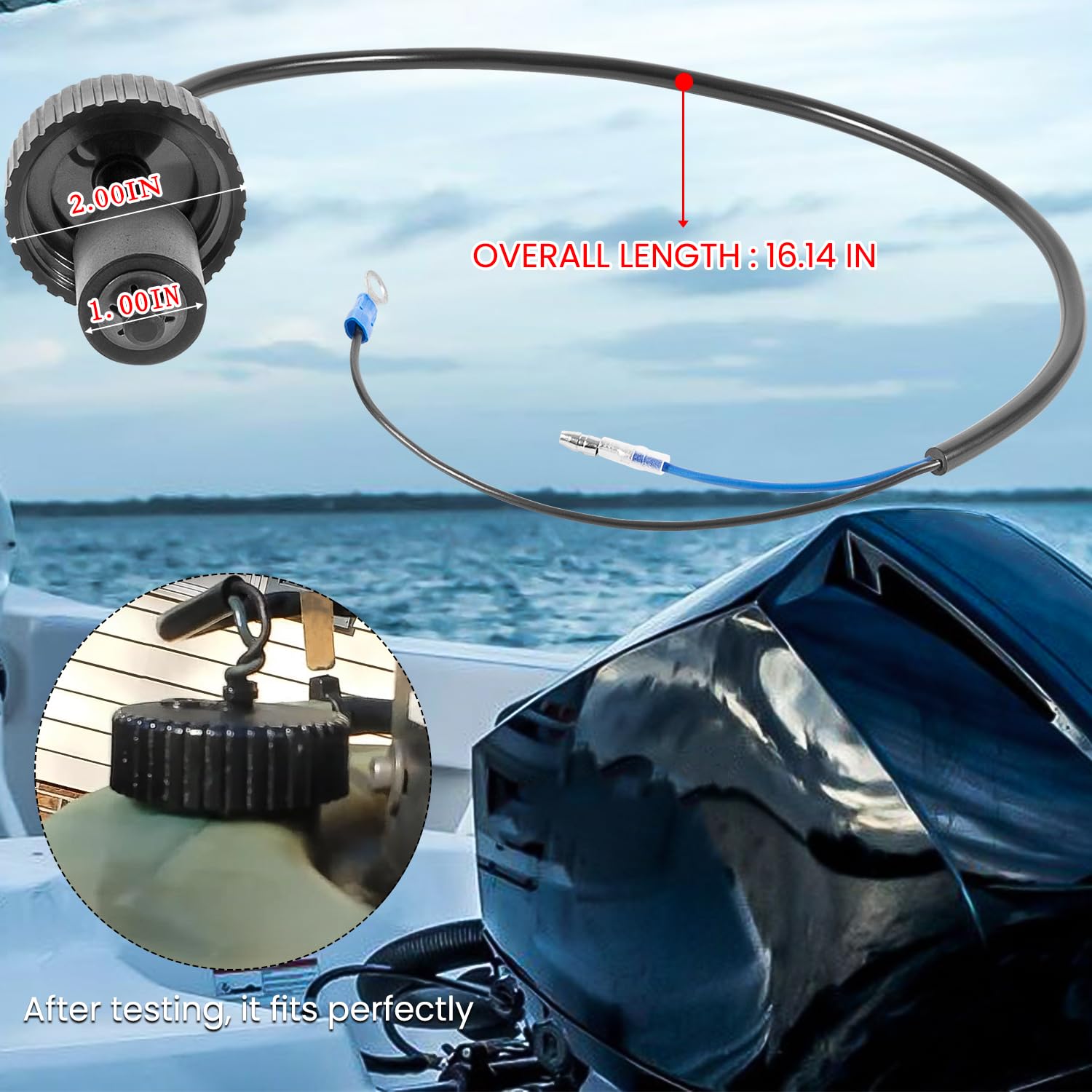 Sevencow oil-cap ground and blue lead wiring aligns with warning module.