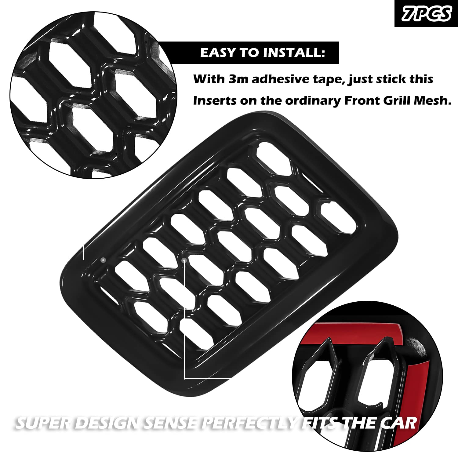 Sevencow protective grill cover shields from dust and stones during drives