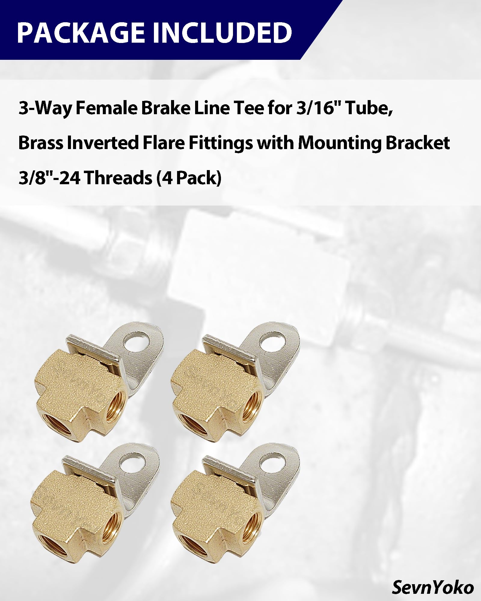 SevnYoko mounting bracket keeps the tee stable during installation.
