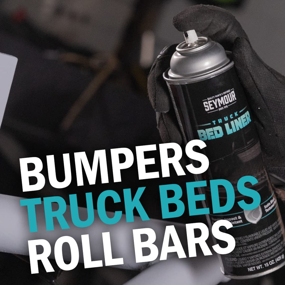 Seymour 20-41 truck bed coating coverage application displays even spread for durable protection.