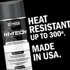 Seymour EN-41 Hi-Tech sprayed on chrome aluminum surface provides durable engine protection