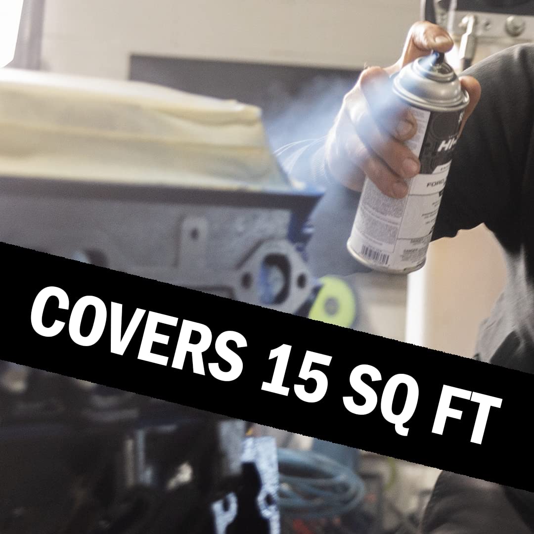 Seymour EN-44 spray demonstrates quick-dry coating on metal.