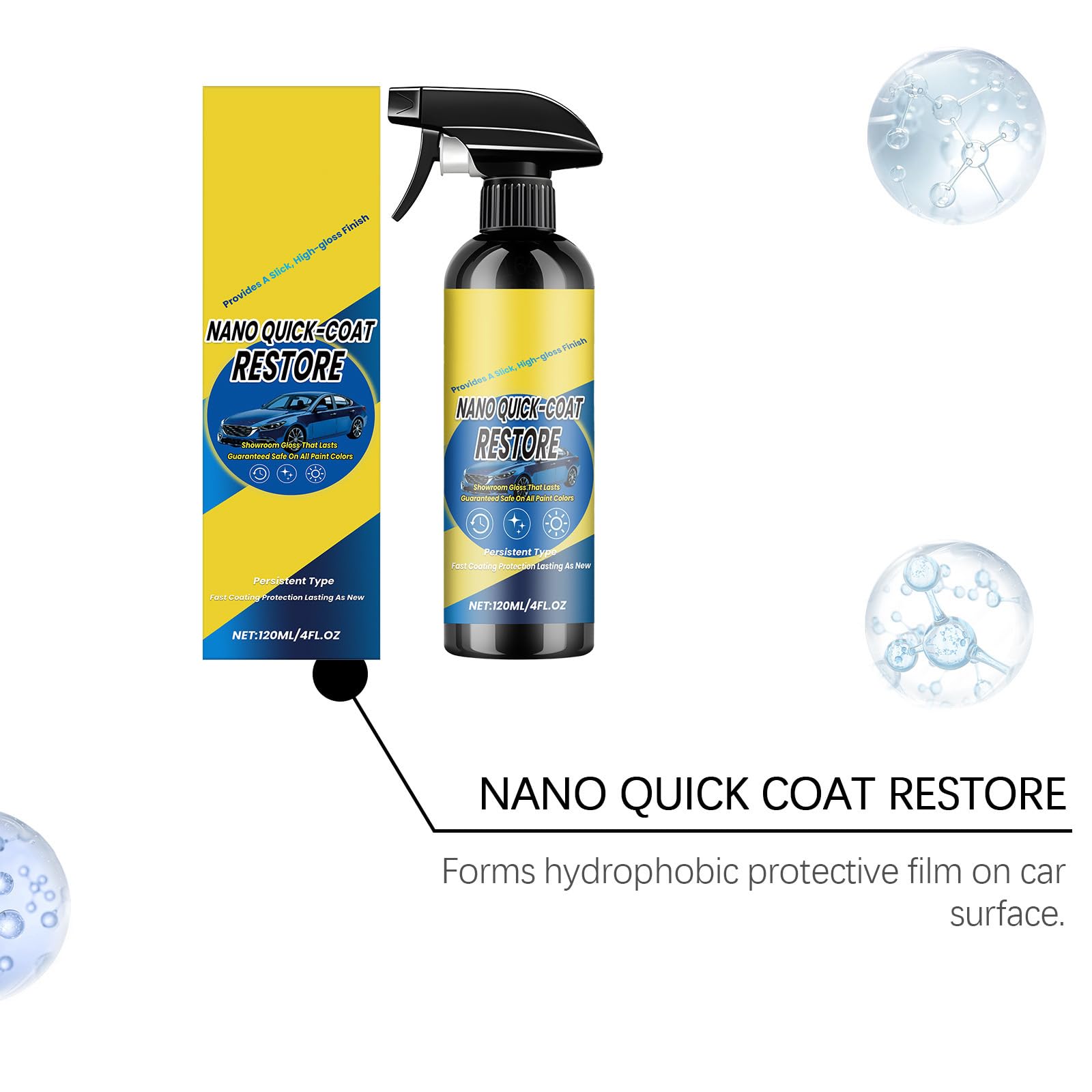 Seyudzu Nano Quick Coat Restore showroom-gloss result after treatment