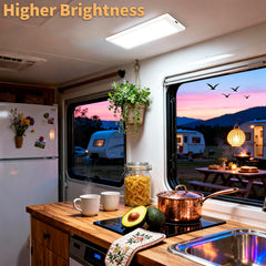 SFNN RV lights interior pack dimmable slider enables customizable brightness.
