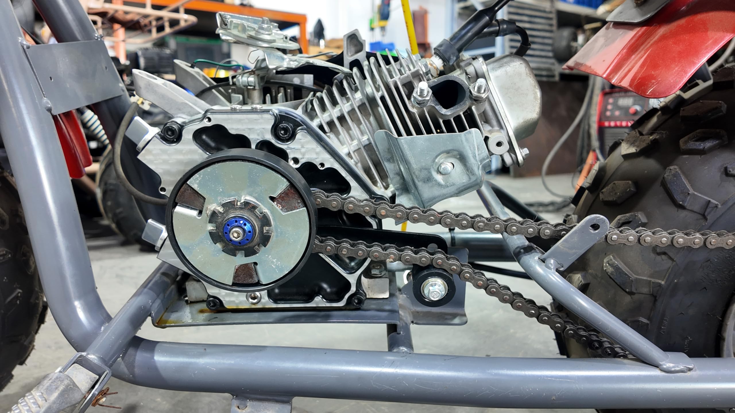 SFNTXRT compatible go-kart setup improves chain tension