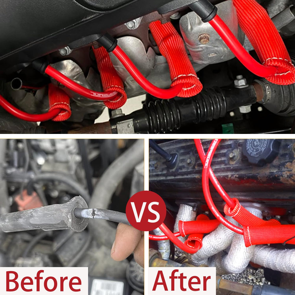 Sfoezdc spark plug boot heat shield installation shows tool-free fit