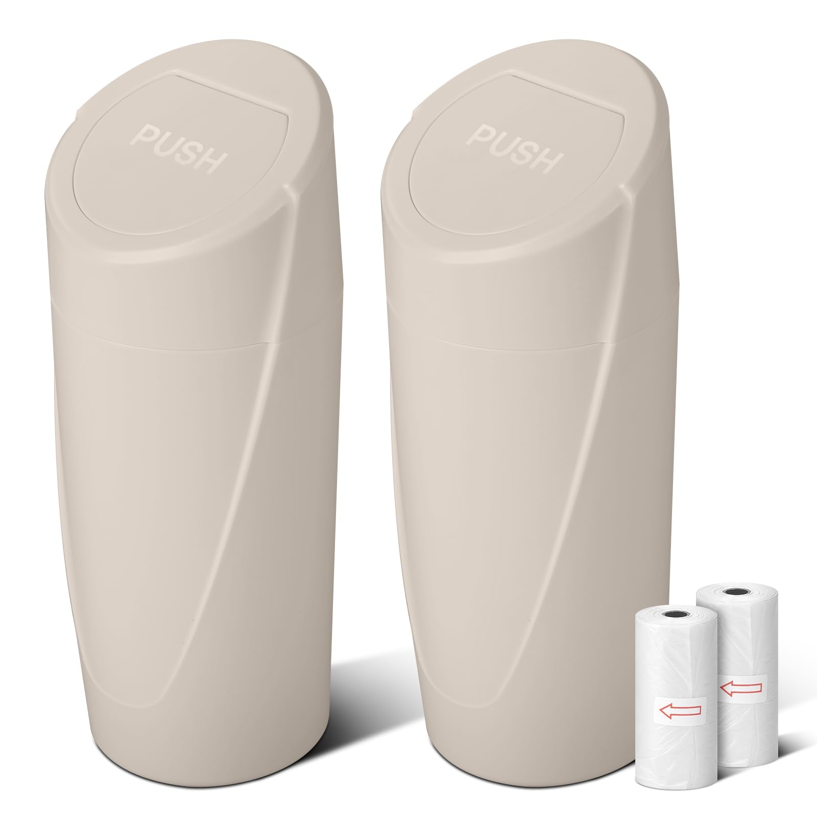 SGLRT car trash bin with lid, front view, keeps your car organized.