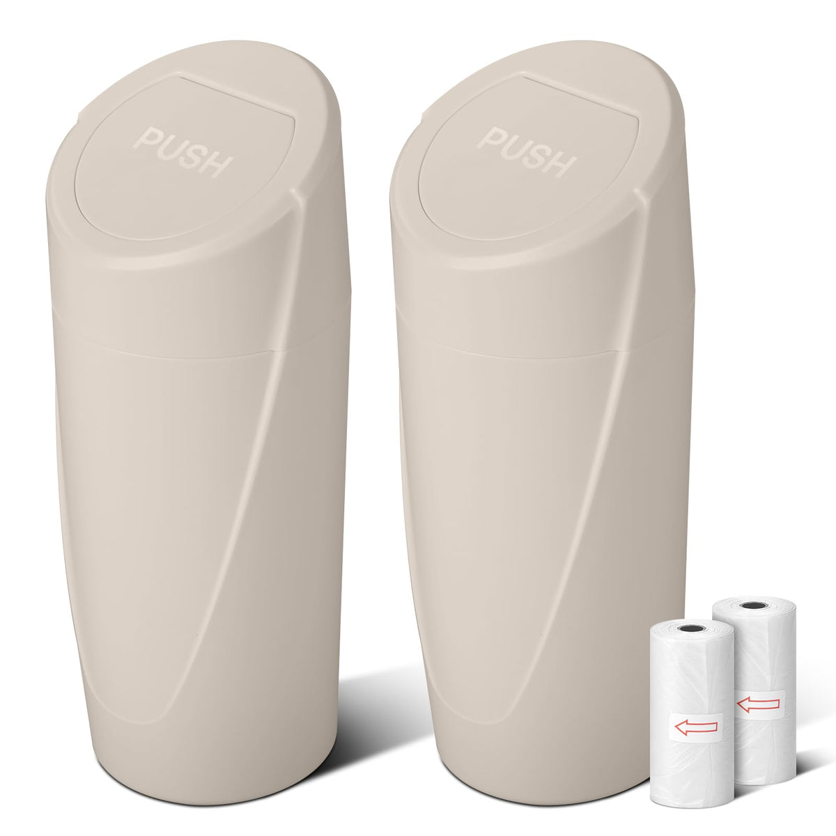 SGLRT car trash bin with lid, front view, keeps your car organized.