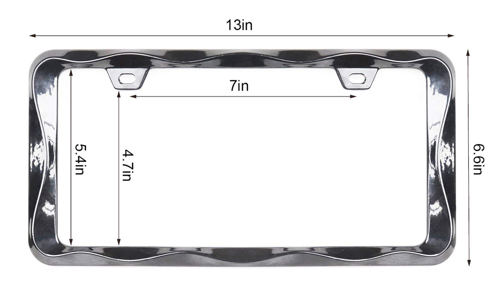 Sgooky 3D Curly Wave pre-drilled holes image shows easy installation on standard plates.