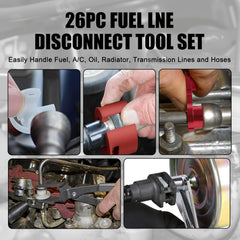 Color-coded tool sizes in the SGT Master set for fast selection during service