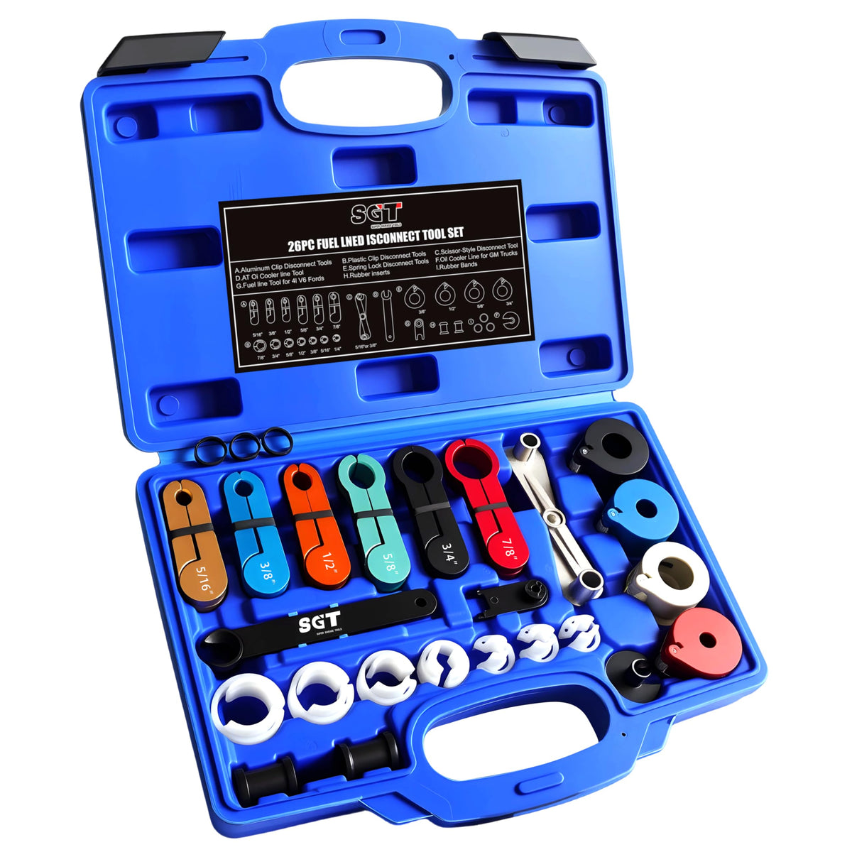 SGT Master quick disconnect toolkit case open for on-site repairs