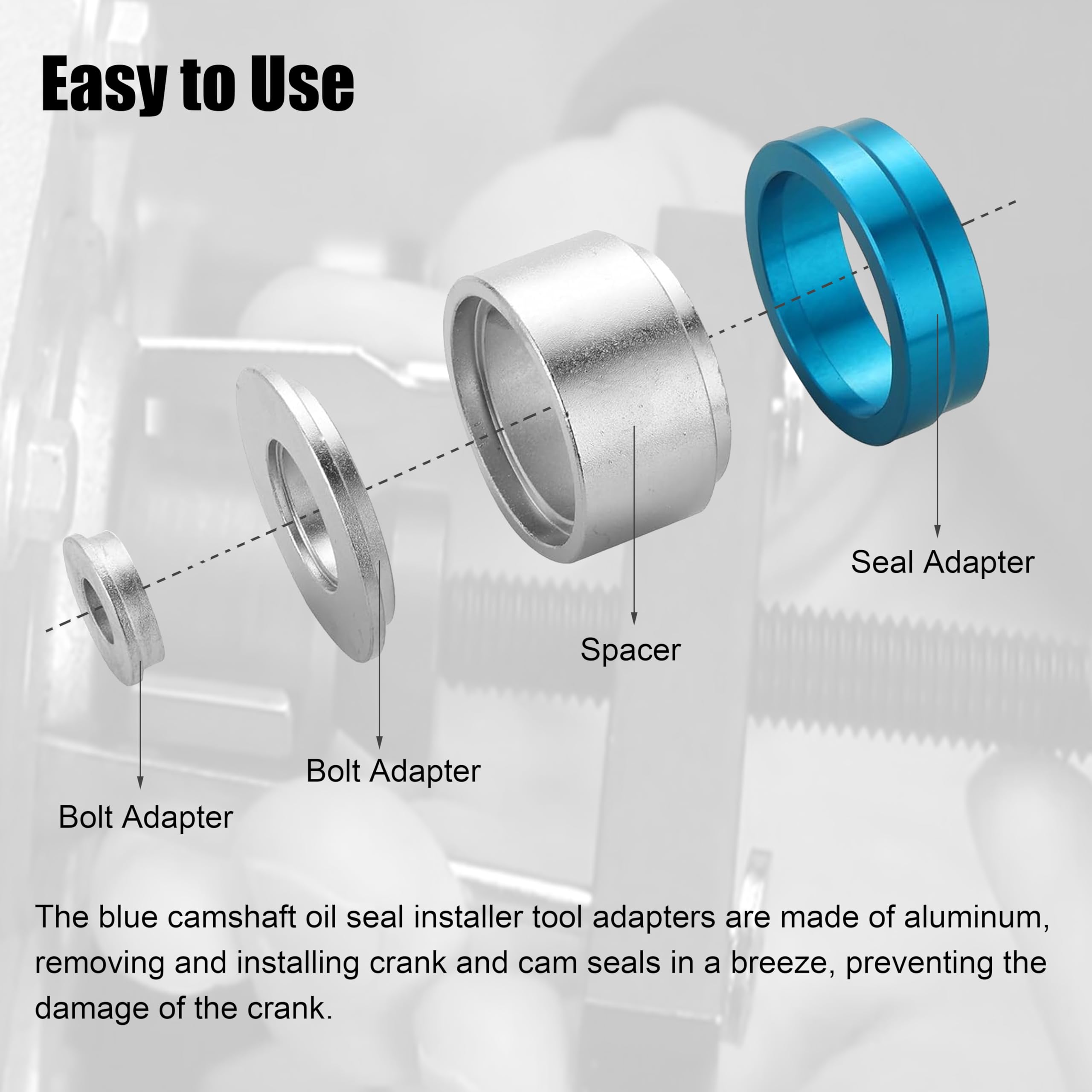 Sealing adapters 28–64 mm cover common automotive seals