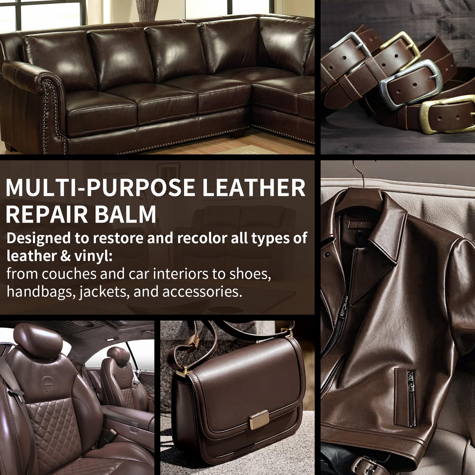 SHABEIBEI leather balm used on car seats for quick touch-up
